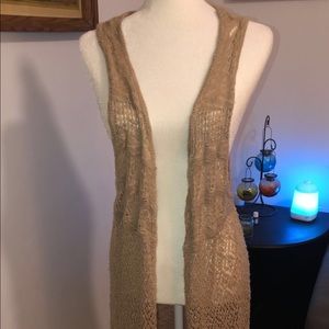 GOLDEN CROCHET VEST-Midi
